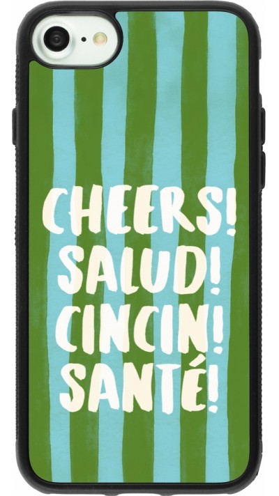 Coque iPhone 7 / 8 / SE (2020, 2022) - Silicone rigide noir Cheers 2026