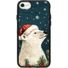iPhone 7 / 8 / SE (2020, 2022) Case Hülle - Silikon schwarz Christmas 25 Bear