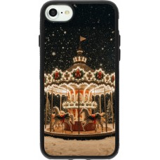 iPhone 7 / 8 / SE (2020, 2022) Case Hülle - Silikon schwarz Christmas 25 Carousel