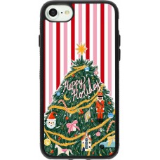 iPhone 7 / 8 / SE (2020, 2022) Case Hülle - Silikon schwarz Christmas 25 Happy Holiday