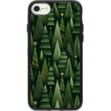 iPhone 7 / 8 / SE (2020, 2022) Case Hülle - Silikon schwarz Christmas 25 Pattern Xmas Tree
