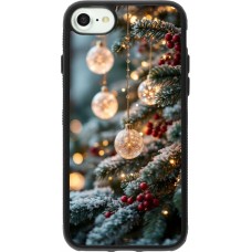 iPhone 7 / 8 / SE (2020, 2022) Case Hülle - Silikon schwarz Christmas 25 Xmas Decorated Tree