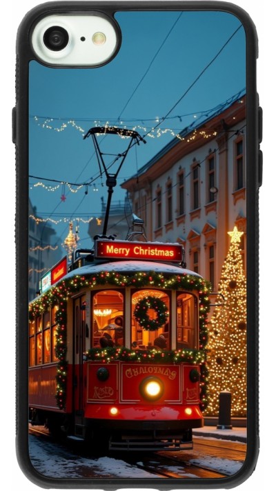 iPhone 7 / 8 / SE (2020, 2022) Case Hülle - Silikon schwarz Christmas 25 Xmas Train