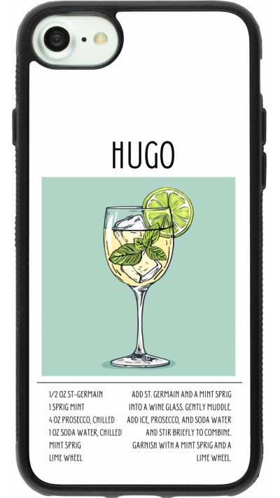 iPhone 7 / 8 / SE (2020, 2022) Case Hülle - Silikon schwarz Cocktail Rezept Hugo