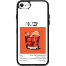 iPhone 7 / 8 / SE (2020, 2022) Case Hülle - Silikon schwarz Cocktail Rezept Negroni