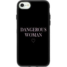 Coque iPhone 7 / 8 / SE (2020, 2022) - Silicone rigide noir Dangerous woman