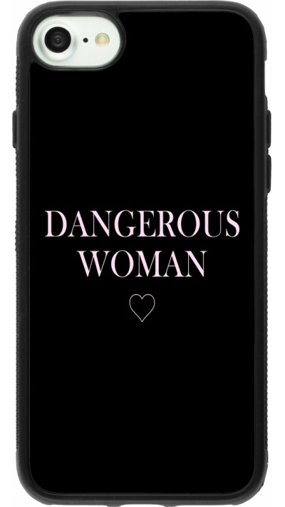 Coque iPhone 7 / 8 / SE (2020, 2022) - Silicone rigide noir Dangerous woman