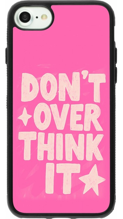 Coque iPhone 7 / 8 / SE (2020, 2022) - Silicone rigide noir Dont over think it 2026