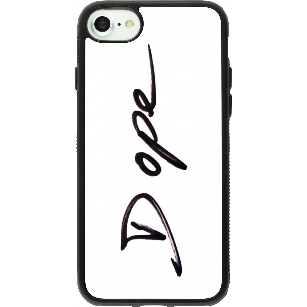 iPhone 7 / 8 / SE (2020, 2022) Case Hülle - Silikon schwarz Dope