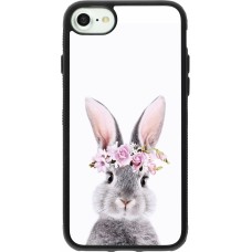 iPhone 7 / 8 / SE (2020, 2022) Case Hülle - Silikon schwarz Easter 2023 flower bunny