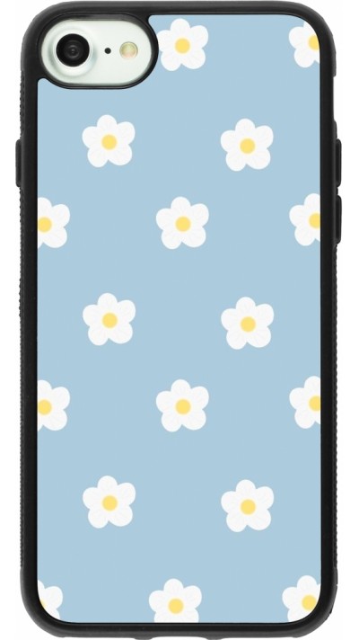 iPhone 7 / 8 / SE (2020, 2022) Case Hülle - Silikon schwarz Easter 2024 daisy flower