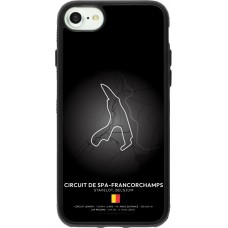 iPhone 7 / 8 / SE (2020, 2022) Case Hülle - Silikon schwarz F1 Track 2025 Belgium