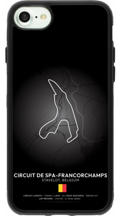 iPhone 7 / 8 / SE (2020, 2022) Case Hülle - Silikon schwarz F1 Track 2025 Belgium