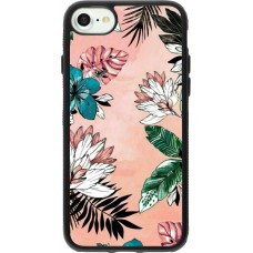 iPhone 7 / 8 / SE (2020, 2022) Case Hülle - Silikon schwarz Flowers Artprint