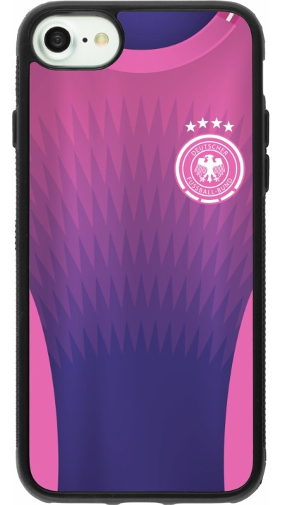 iPhone 7 / 8 / SE (2020, 2022) Case Hülle - Silikon schwarz Deutschland Away personalisierbares Fussballtrikot
