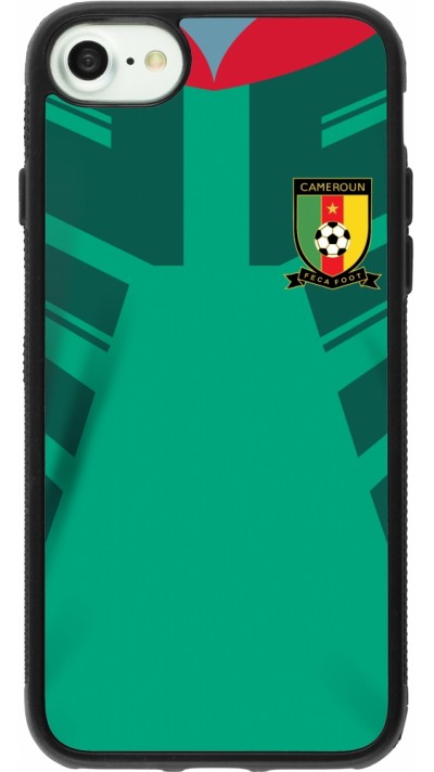 iPhone 7 / 8 / SE (2020, 2022) Case Hülle - Silikon schwarz Kamerun 2022 personalisierbares Fussballtrikot