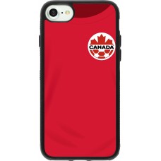 iPhone 7 / 8 / SE (2020, 2022) Case Hülle - Silikon schwarz Kanada 2022 personalisierbares Fussballtrikot