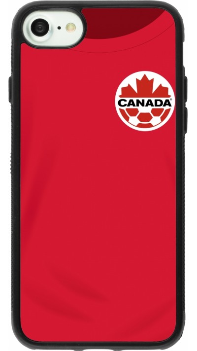 iPhone 7 / 8 / SE (2020, 2022) Case Hülle - Silikon schwarz Kanada 2022 personalisierbares Fussballtrikot