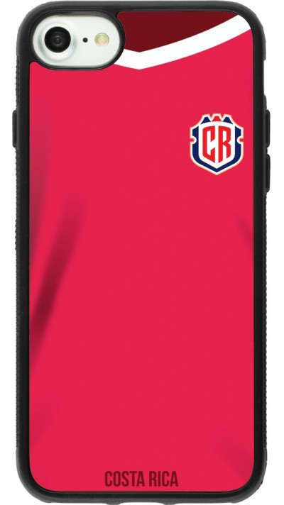 iPhone 7 / 8 / SE (2020, 2022) Case Hülle - Silikon schwarz Costa Rica 2022 personalisierbares Fussballtrikot