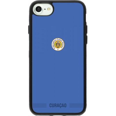 iPhone 7 / 8 / SE (2020, 2022) Case Hülle - Silikon schwarz Curaçao 2026 personalisierbares Fussballtrikot