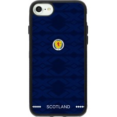 Coque iPhone 7 / 8 / SE (2020, 2022) - Silicone rigide noir Maillot de football Ecosse 2026 personnalisable