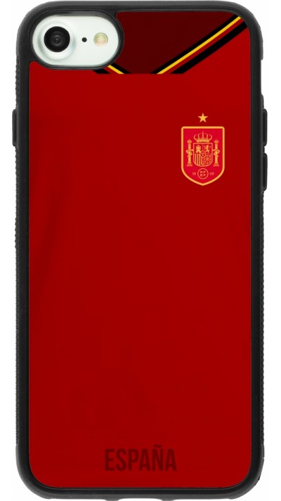 iPhone 7 / 8 / SE (2020, 2022) Case Hülle - Silikon schwarz Spanien 2022 personalisierbares Fußballtrikot