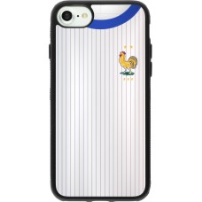 iPhone 7 / 8 / SE (2020, 2022) Case Hülle - Silikon schwarz Frankreich Away personalisierbares Fussballtrikot