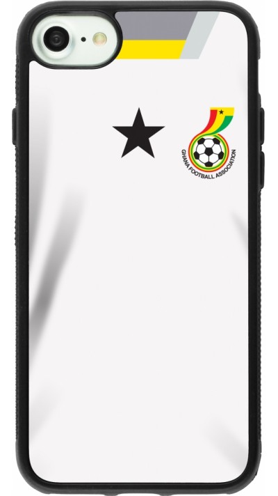 iPhone 7 / 8 / SE (2020, 2022) Case Hülle - Silikon schwarz Ghana 2022 personalisierbares Fussballtrikot