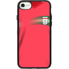 iPhone 7 / 8 / SE (2020, 2022) Case Hülle - Silikon schwarz Iran 2022 personalisierbares Fussballtrikot