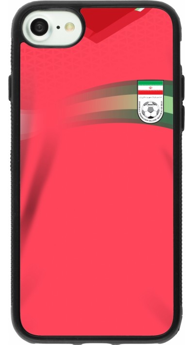 iPhone 7 / 8 / SE (2020, 2022) Case Hülle - Silikon schwarz Iran 2022 personalisierbares Fussballtrikot