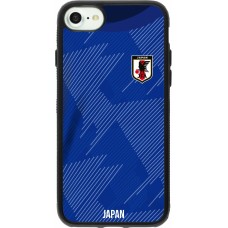 iPhone 7 / 8 / SE (2020, 2022) Case Hülle - Silikon schwarz Japan 2022 personalisierbares Fussballtrikot