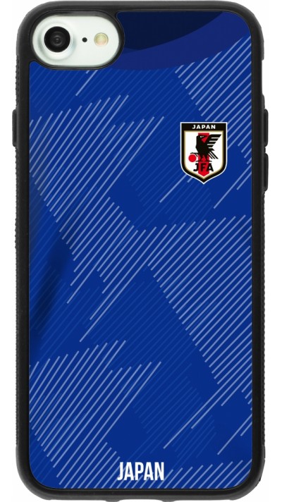 iPhone 7 / 8 / SE (2020, 2022) Case Hülle - Silikon schwarz Japan 2022 personalisierbares Fussballtrikot