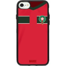 iPhone 7 / 8 / SE (2020, 2022) Case Hülle - Silikon schwarz Marokko 2022 personalisierbares Fussballtrikot