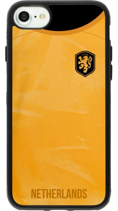 iPhone 7 / 8 / SE (2020, 2022) Case Hülle - Silikon schwarz Holland 2022 personalisierbares Fußballtrikot