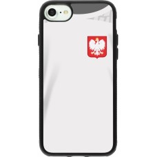 iPhone 7 / 8 / SE (2020, 2022) Case Hülle - Silikon schwarz Polen 2022 personalisierbares Fussballtrikot