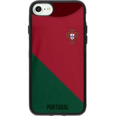 iPhone 7 / 8 / SE (2020, 2022) Case Hülle - Silikon schwarz Fussballtrikot Portugal2022