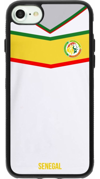 iPhone 7 / 8 / SE (2020, 2022) Case Hülle - Silikon schwarz Senegal 2022 personalisierbares Fußballtrikot