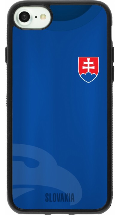 iPhone 7 / 8 / SE (2020, 2022) Case Hülle - Silikon schwarz Fussballtrikot Slowakei