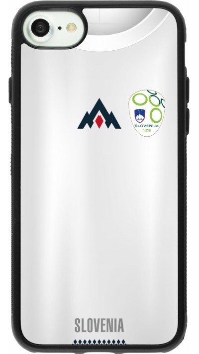 iPhone 7 / 8 / SE (2020, 2022) Case Hülle - Silikon schwarz Fussballtrikot Slowenien