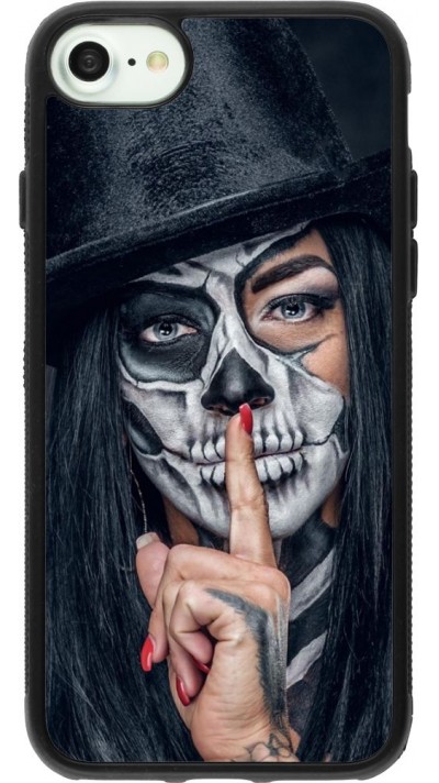 Coque iPhone 7 / 8 / SE (2020, 2022) - Silicone rigide noir Halloween 18 19