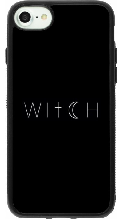 iPhone 7 / 8 / SE (2020, 2022) Case Hülle - Silikon schwarz Halloween 22 witch word
