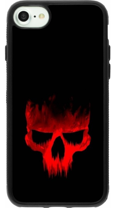 iPhone 7 / 8 / SE (2020, 2022) Case Hülle - Silikon schwarz Halloween 2023 scary skull
