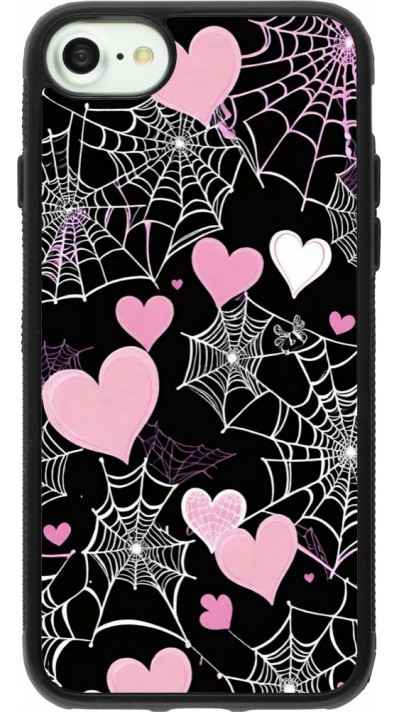 iPhone 7 / 8 / SE (2020, 2022) Case Hülle - Silikon schwarz Halloween 2024 girly