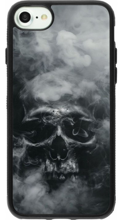 iPhone 7 / 8 / SE (2020, 2022) Case Hülle - Silikon schwarz Halloween 2024 smoky skull