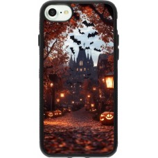 iPhone 7 / 8 / SE (2020, 2022) Case Hülle - Silikon schwarz Halloween 2025 Haunted house