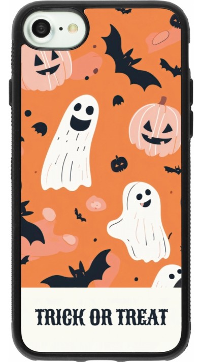 iPhone 7 / 8 / SE (2020, 2022) Case Hülle - Silikon schwarz Halloween 2025 Trick treat