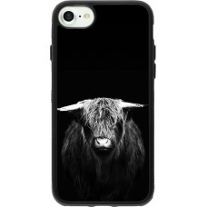 iPhone 7 / 8 / SE (2020, 2022) Case Hülle - Silikon schwarz Highland calf black