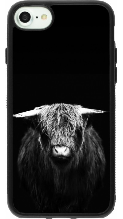 iPhone 7 / 8 / SE (2020, 2022) Case Hülle - Silikon schwarz Highland calf black