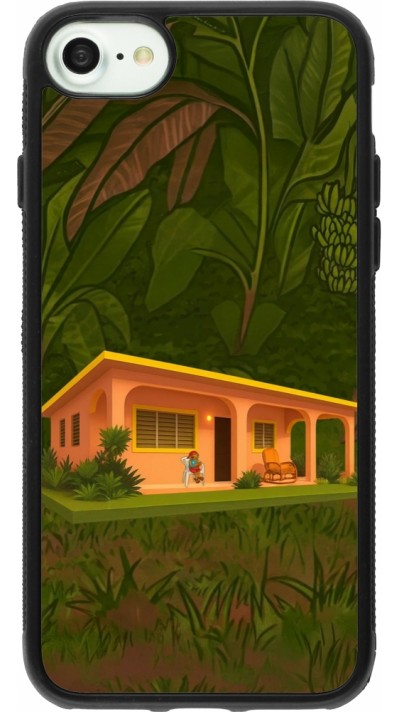 iPhone 7 / 8 / SE (2020, 2022) Case Hülle - Silikon schwarz Benitos house DTMF