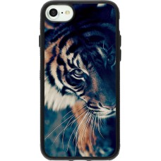 Coque iPhone 7 / 8 / SE (2020, 2022) - Silicone rigide noir Incredible Lion